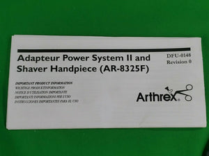 Arthrex AR-8325F Arthroscopic Shaver Handpiece NEW