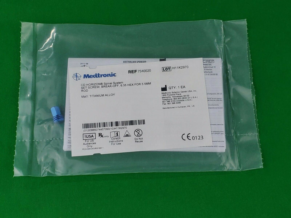 Medtronic CD Horizon Break-off Setscrew For 5.5/6MM Rods 7540020 6.35 ...