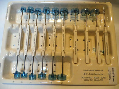 St. Jude Medical Mechanical Heart Valve Sizer Set Model 905